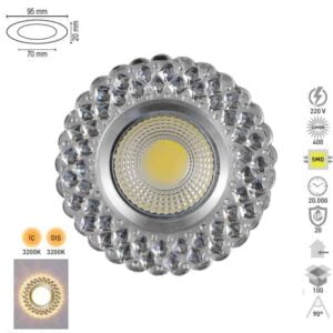 kristal spot led aydinlatma cift renk 17254 ledtr com